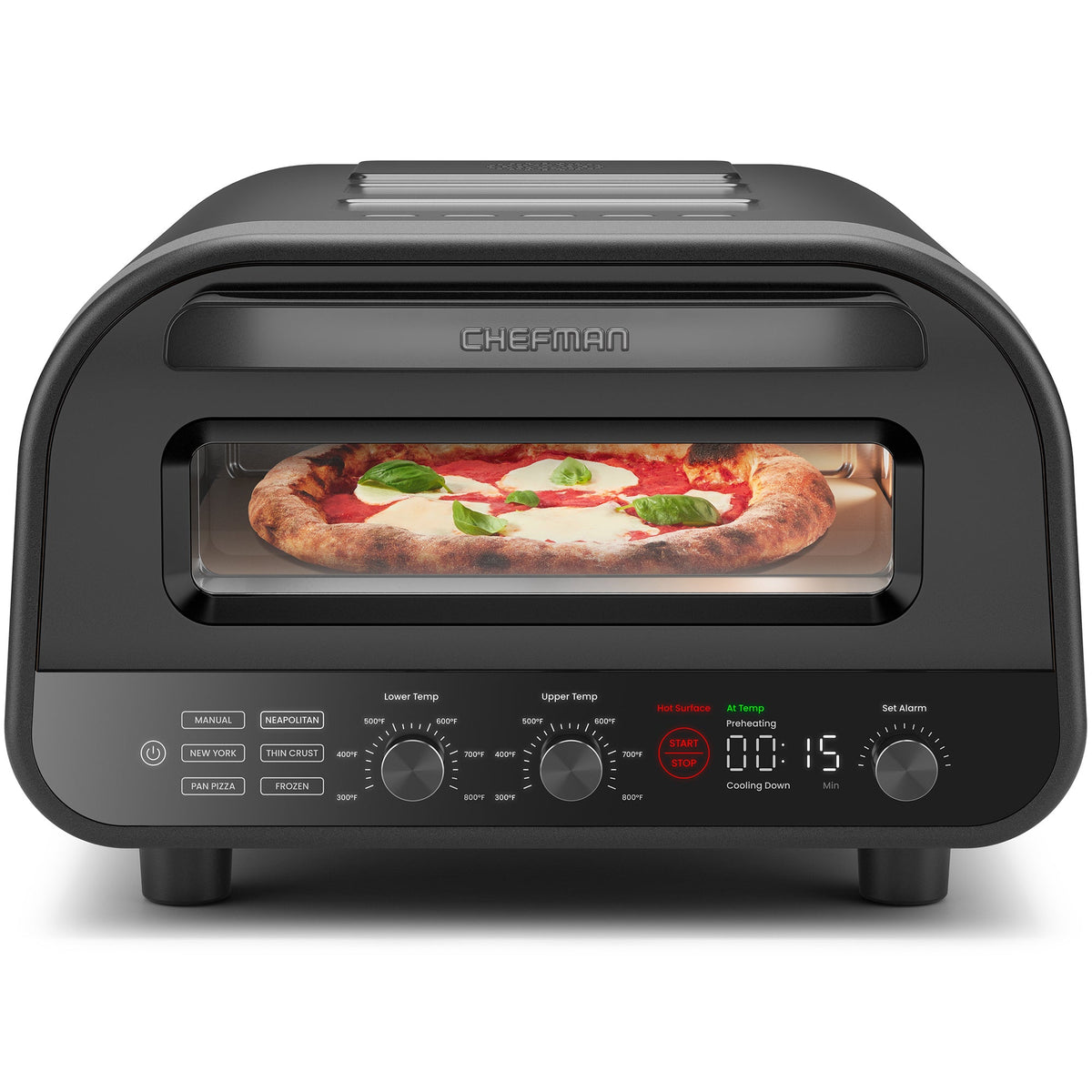 Indoor Pizza Oven — 800°F, Black