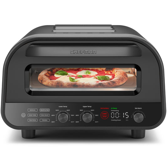 Indoor Pizza Oven — 800°F, Black