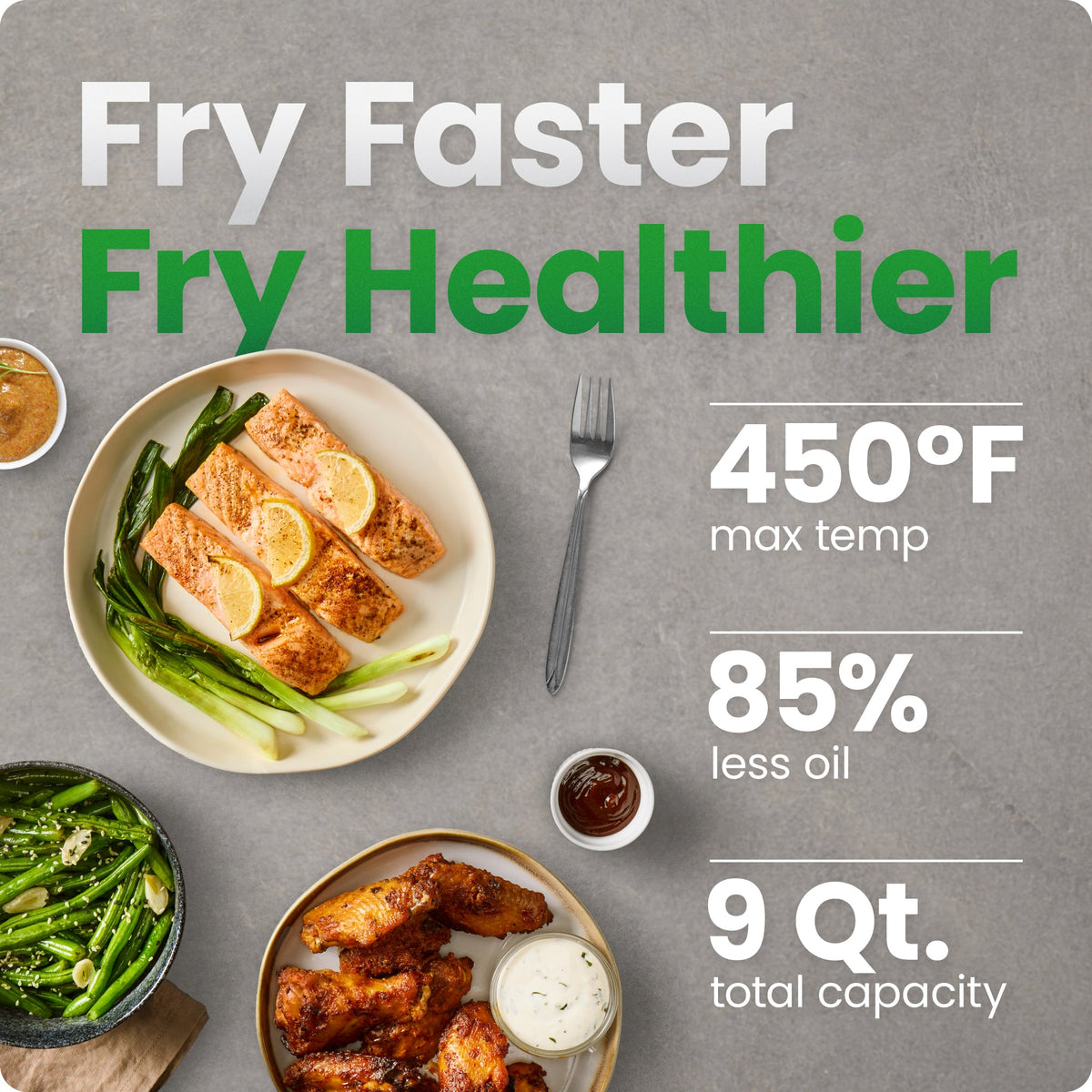 9-Qt. Dual Basket Air Fryer, feature image 1 of 7