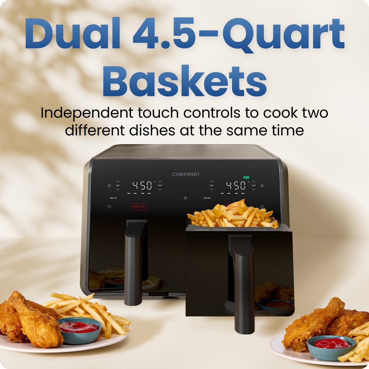9-Qt. Dual Basket Air Fryer, feature image 2 of 7