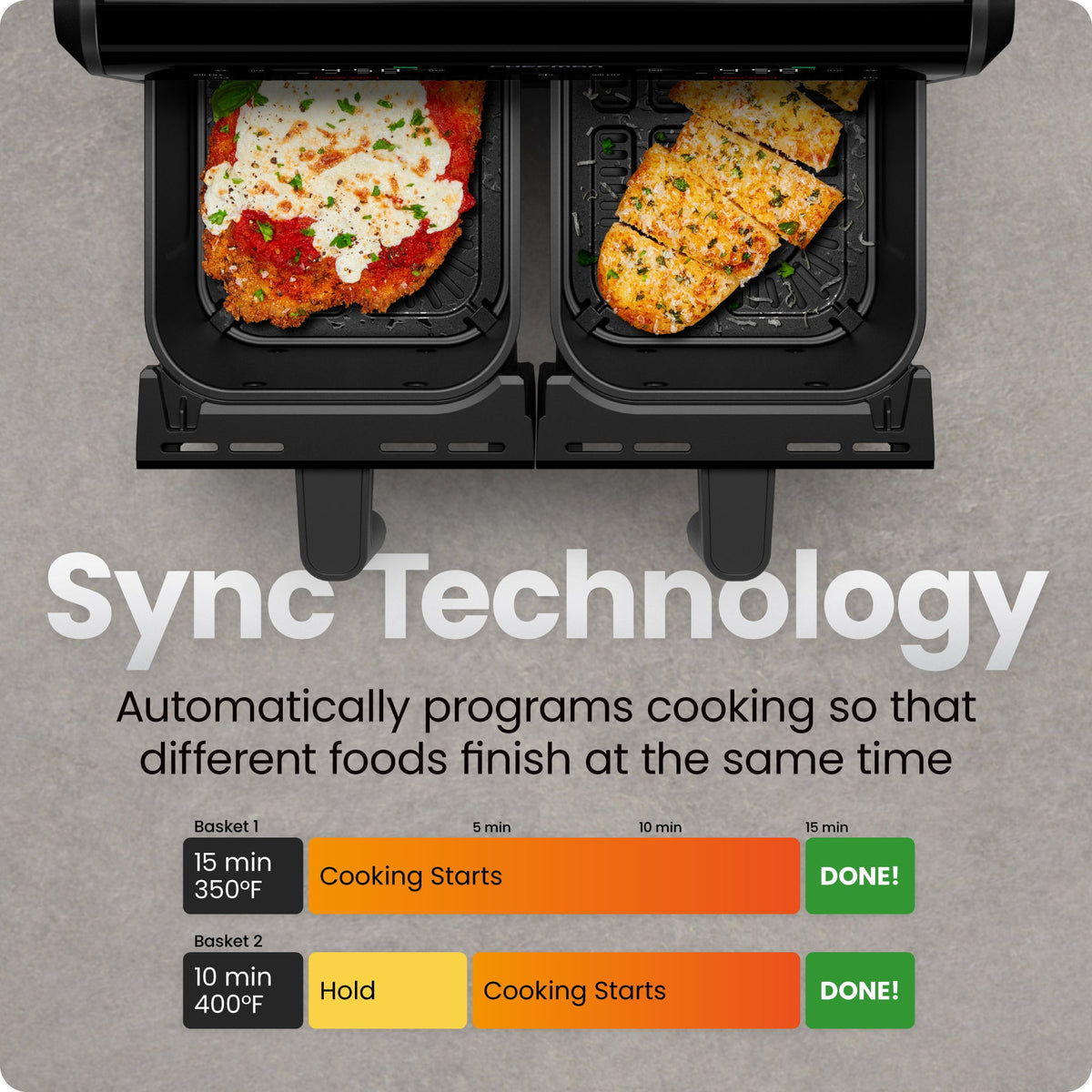 9-Qt. Dual Basket Air Fryer