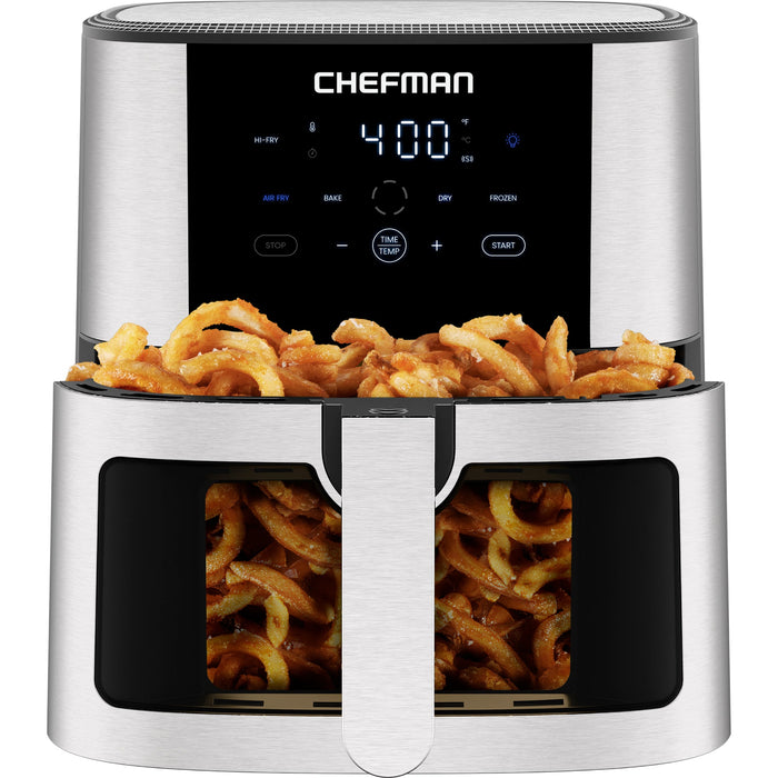 8-Qt. Easy-View Air Fryer — Stainless Steel