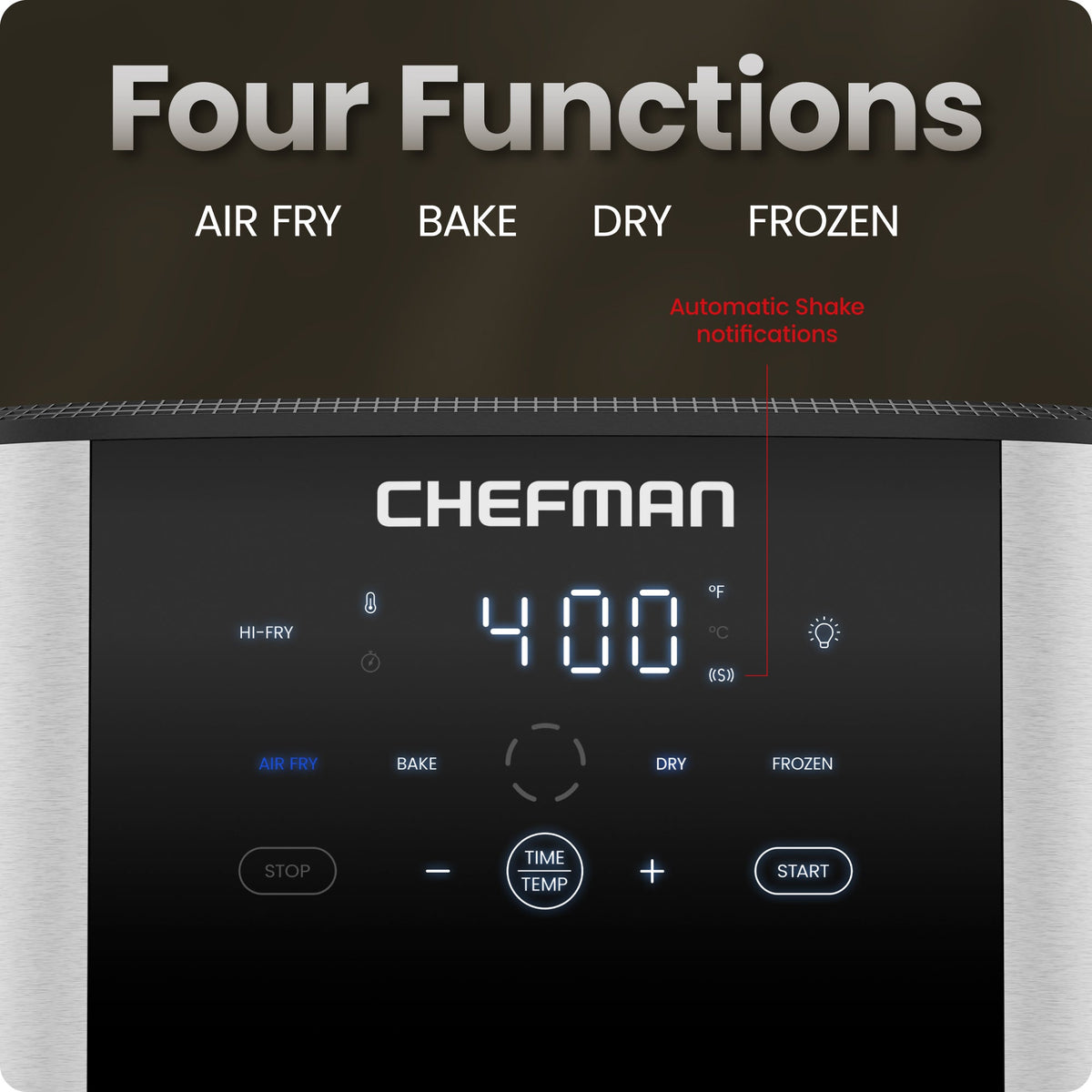 8-Qt. Easy-View Air Fryer — Stainless Steel