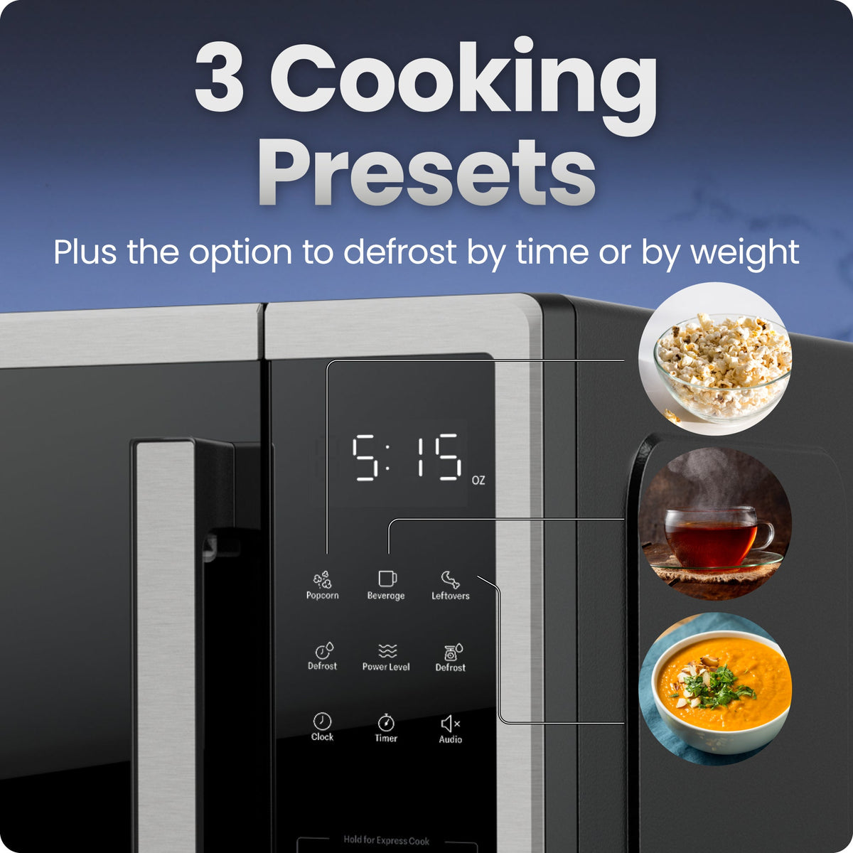 1.1 Cu. Ft. Digital Microwave — Stainless Steel